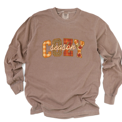 Cozy Season - Comfort Colors Premium Long Sleeve T Shirt