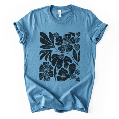 Artistic Boho, Vintage Distressed Print - Bella Canvas Super Soft Fitted T Shirt
