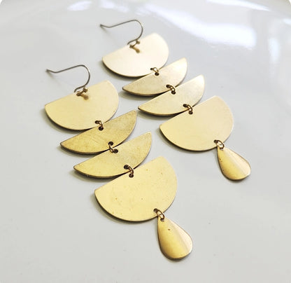 Turtle Shell Statement Earrings Gifted To Joanna Gaines