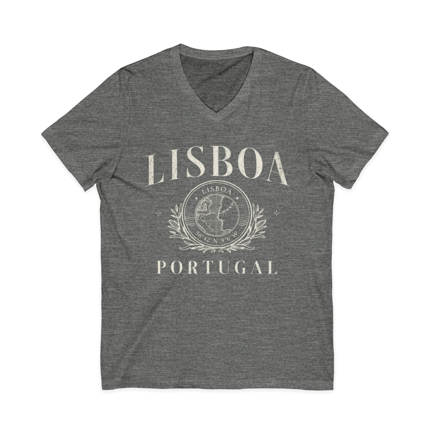 Lisboa Portugal - Short Sleeve V Neck