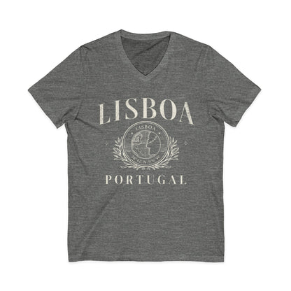 Lisboa Portugal - Short Sleeve V Neck