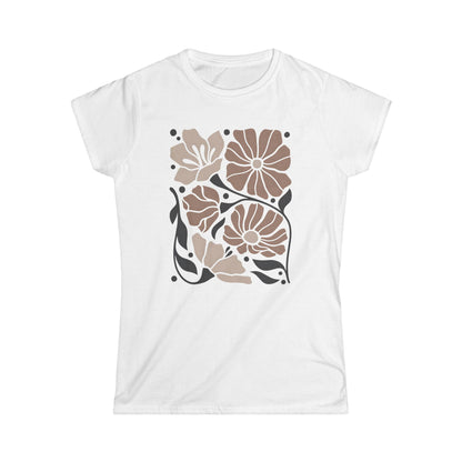 Abstract Floral - Women's Softstyle Tee