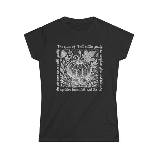 The Quiet Of Fall - Women's Cut Fitted Tee