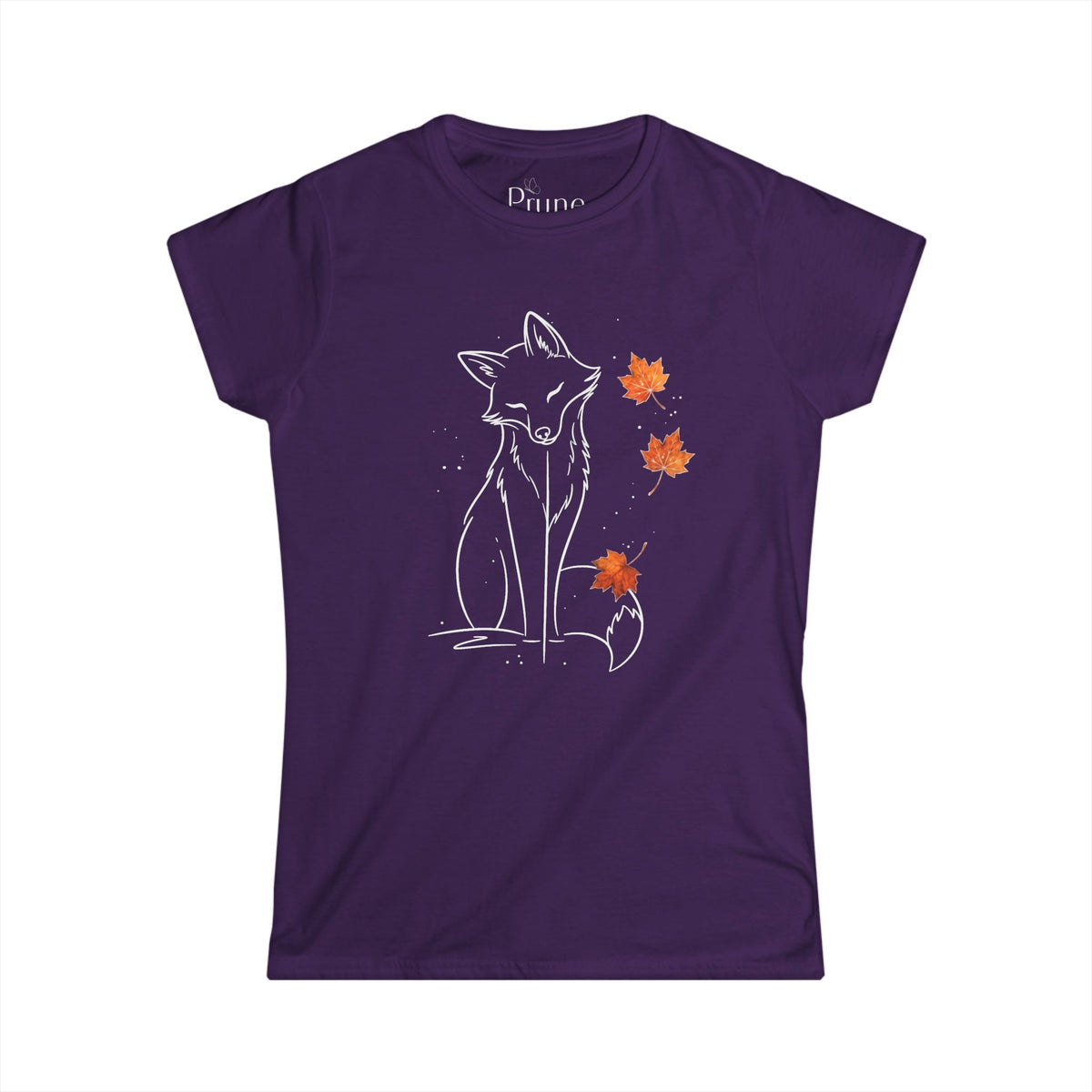 Fox in Fall - Women's Cut Fitted Tee