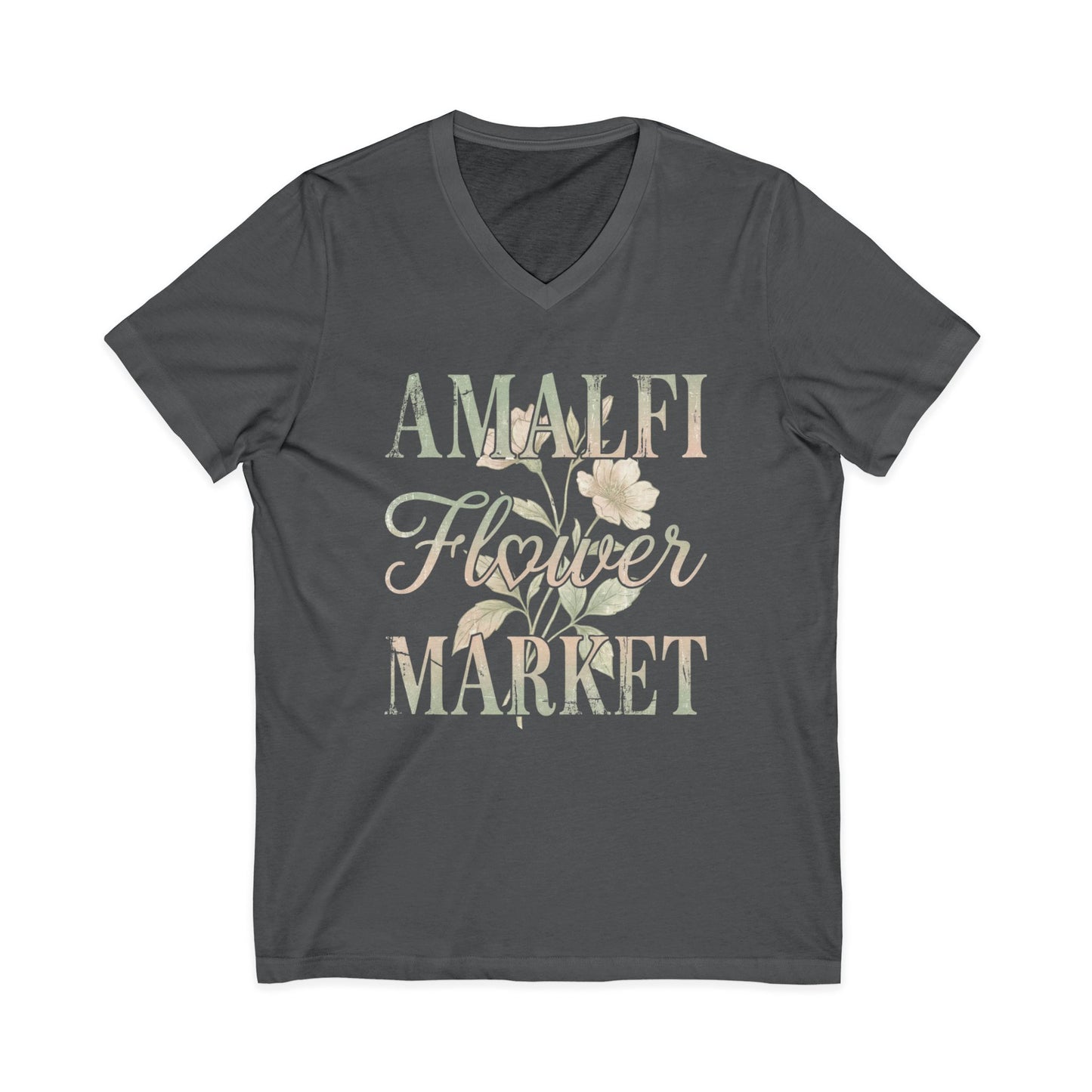 Amalfi Flower Market - Short Sleeve V Neck