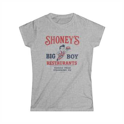 Shoney's Big Boy Restaurant - Women's Cut Fitted Tee