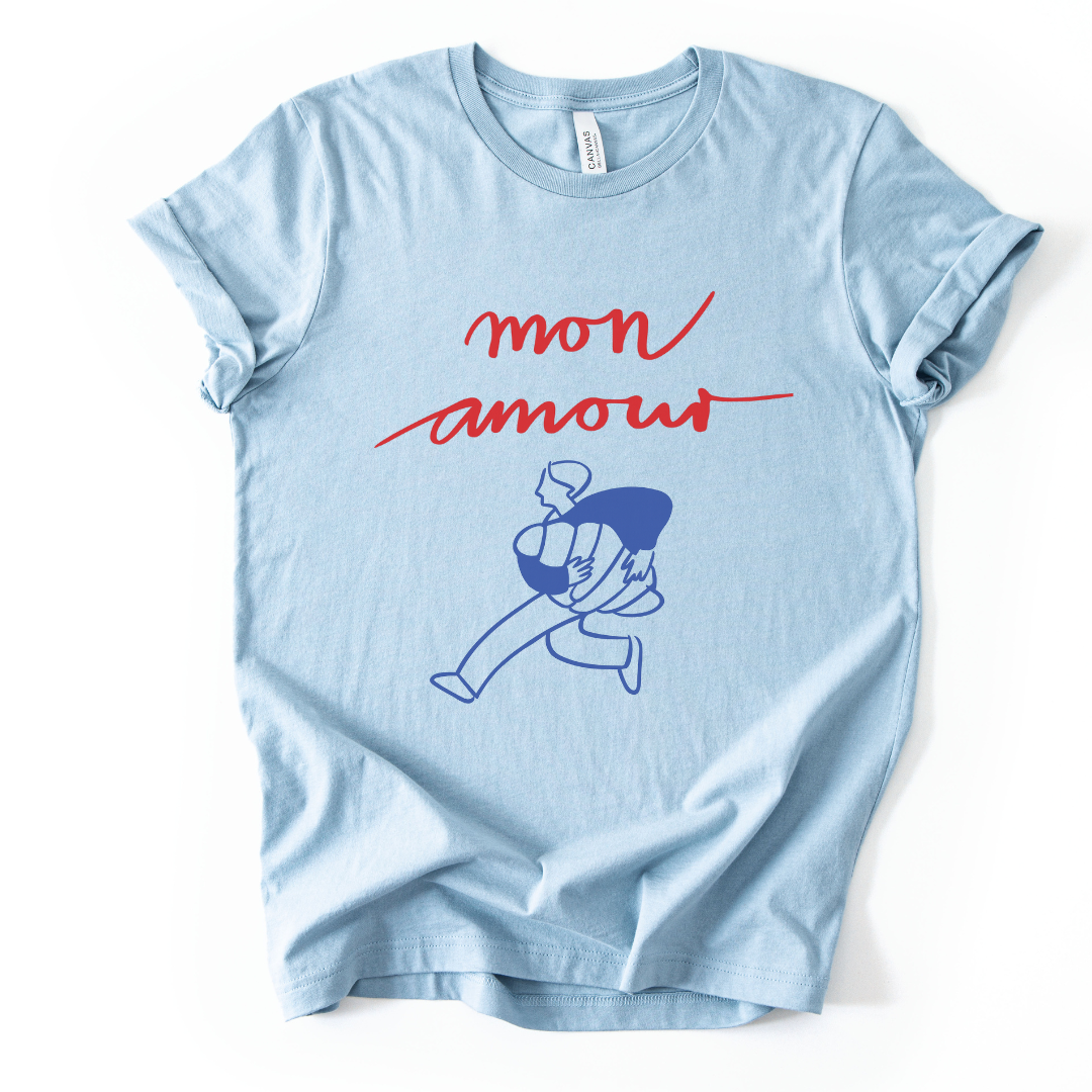 Mon Amour - Bella Canvas Super Soft Fitted T Shirt