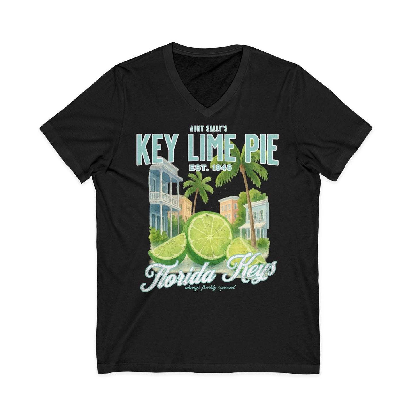 Aunt Sally's Key Lime Pie  - Short Sleeve V Neck