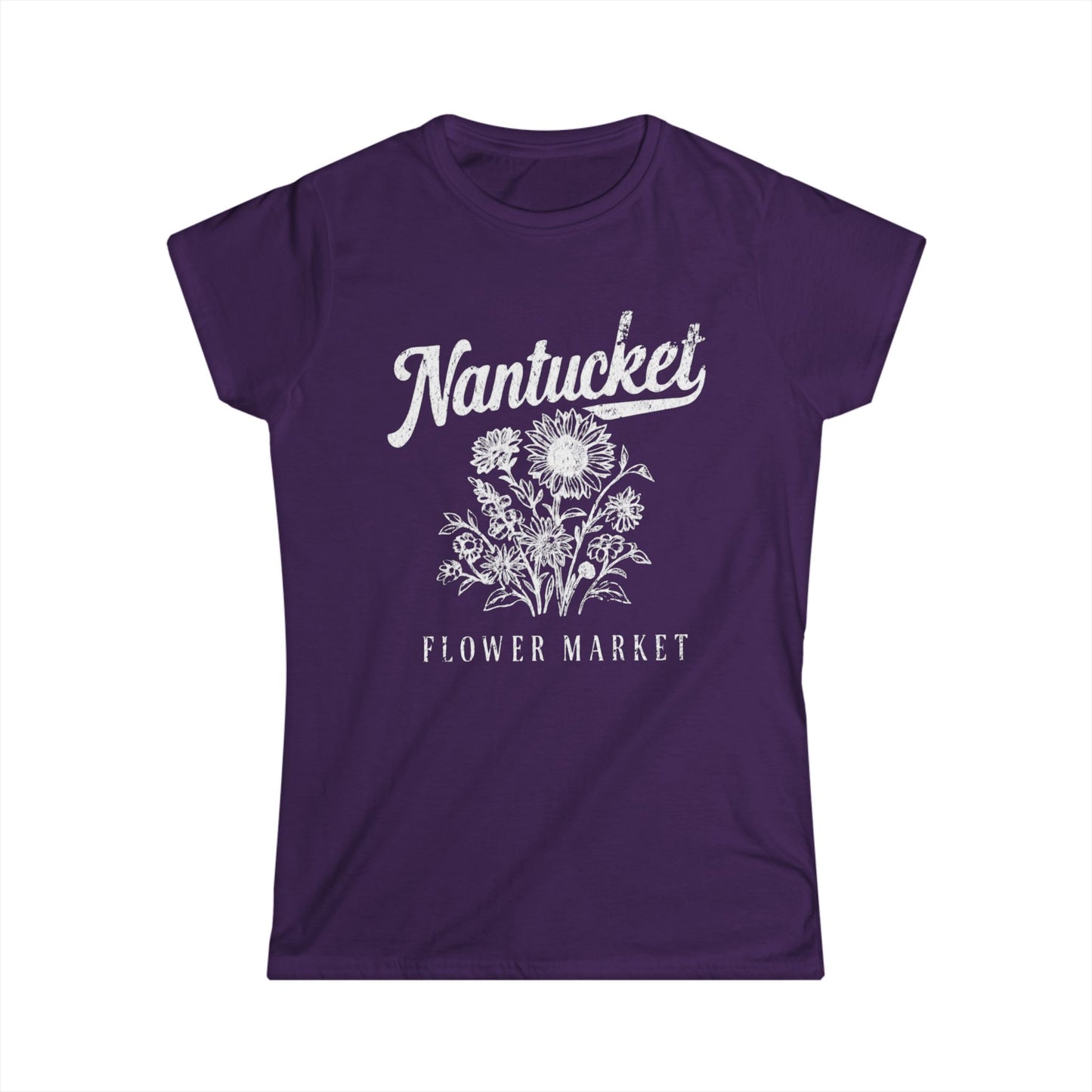 Nantucket Flower Market - Women's Softstyle Tee