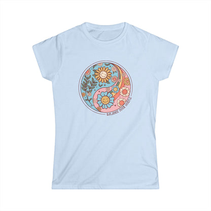 Flowers and Yang - Women's Cut Fitted Tee