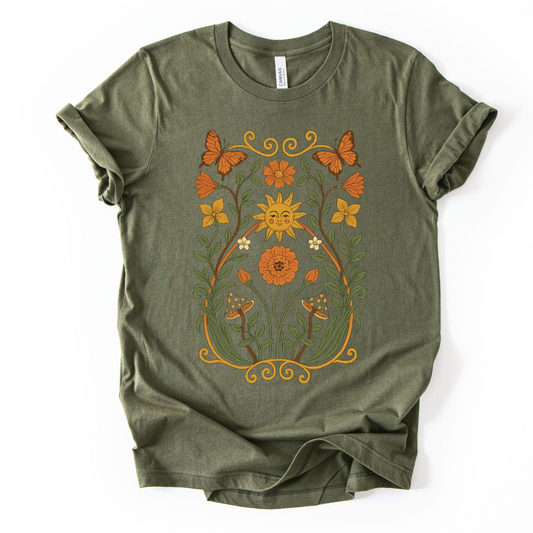Golden Butterfly - Bella Canvas Super Soft T Shirt