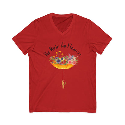 No Rain No Flowers - Short Sleeve V Neck