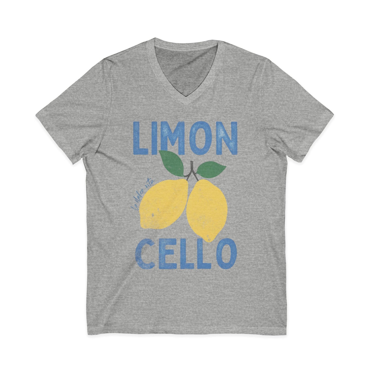 Limon Cello, Vintage Tee - Short Sleeve V Neck