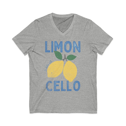 Limon Cello, Vintage Tee - Short Sleeve V Neck
