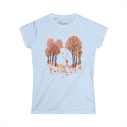 Autumn Walks - Women's Cut Fitted Tee