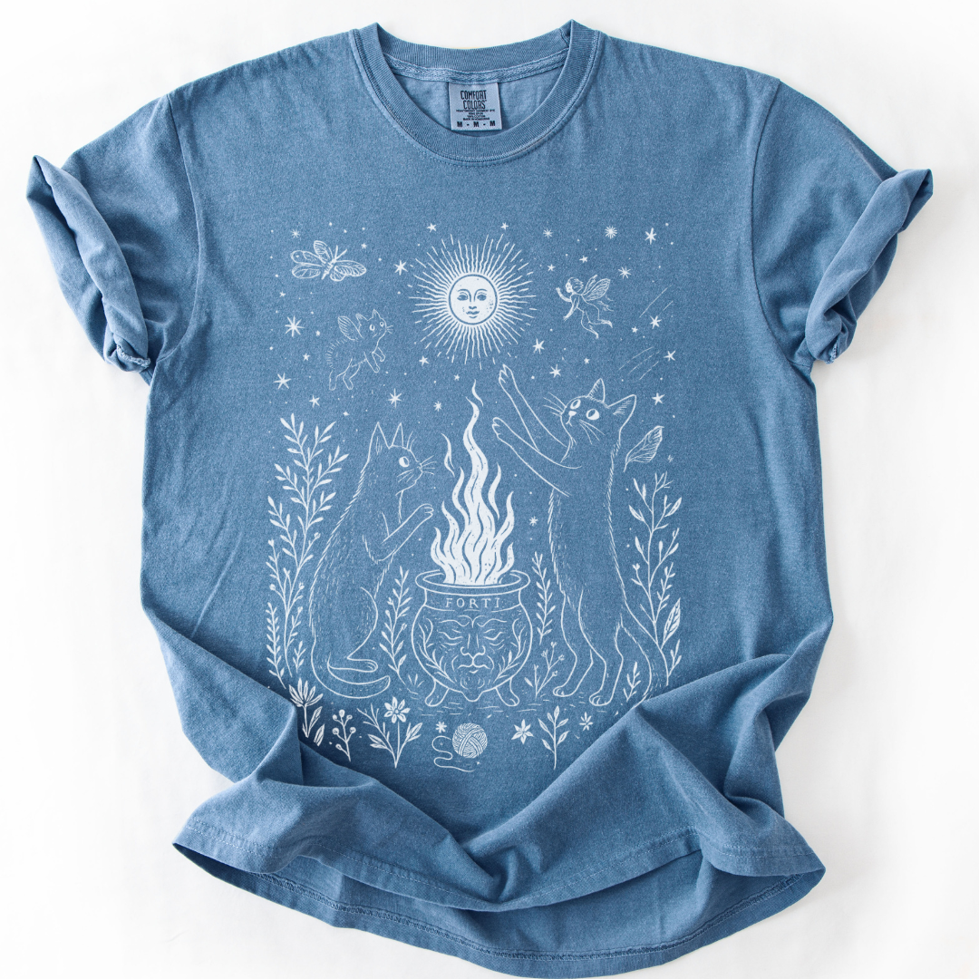 Midnight Meowgic -  Comfort Colors Relaxed Fit Premium T Shirt