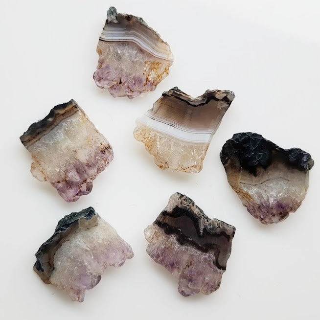 Natural Amethyst Druzy Brass Adjustable Statement Ring