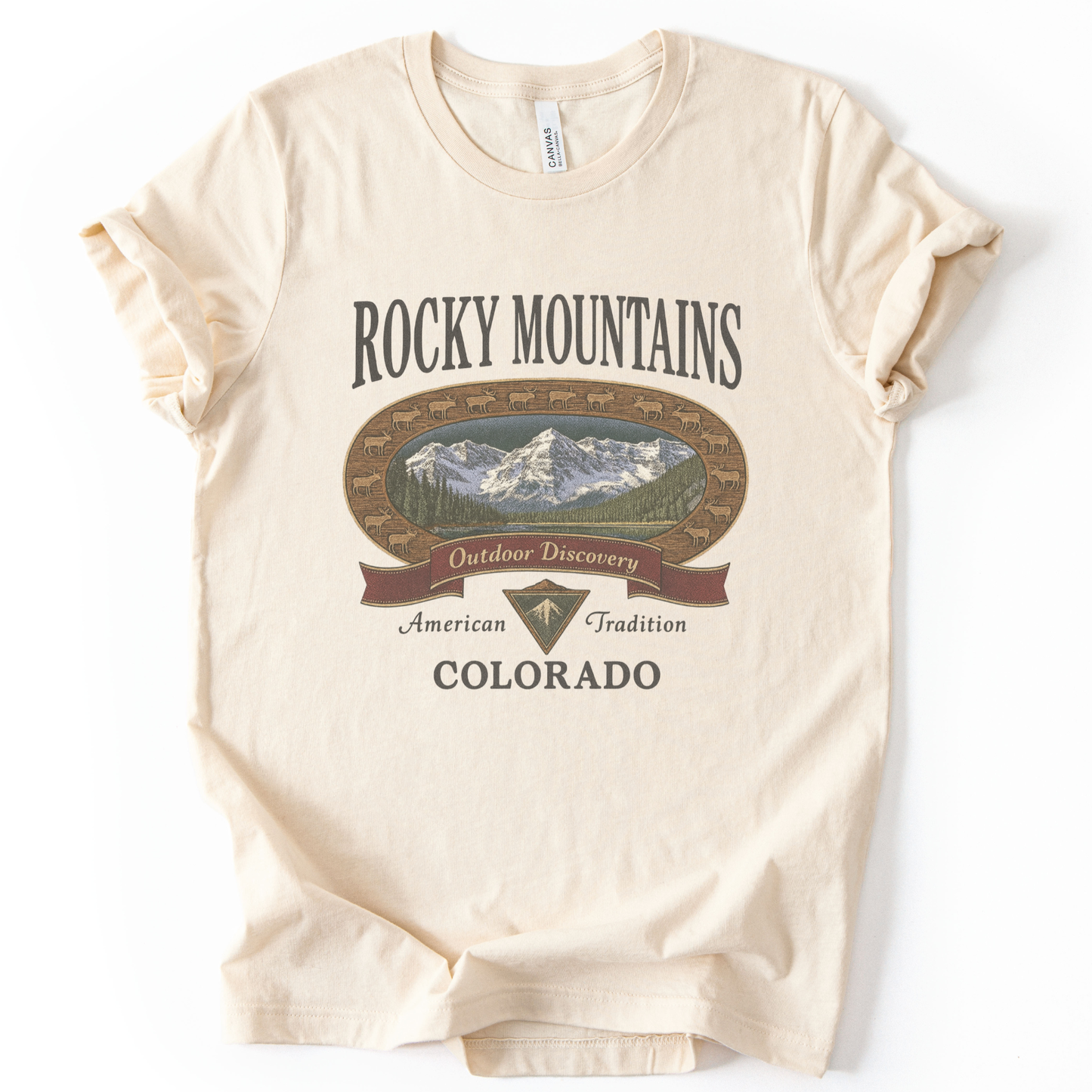 Rocky Mountains - Bella Canvas Super Soft Fitted T Shirt