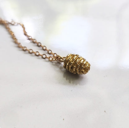 Pinecone Charm Fall/Winter/Christmas Pendant Necklace