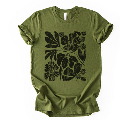 Artistic Boho, Vintage Distressed Print - Bella Canvas Super Soft Fitted T Shirt