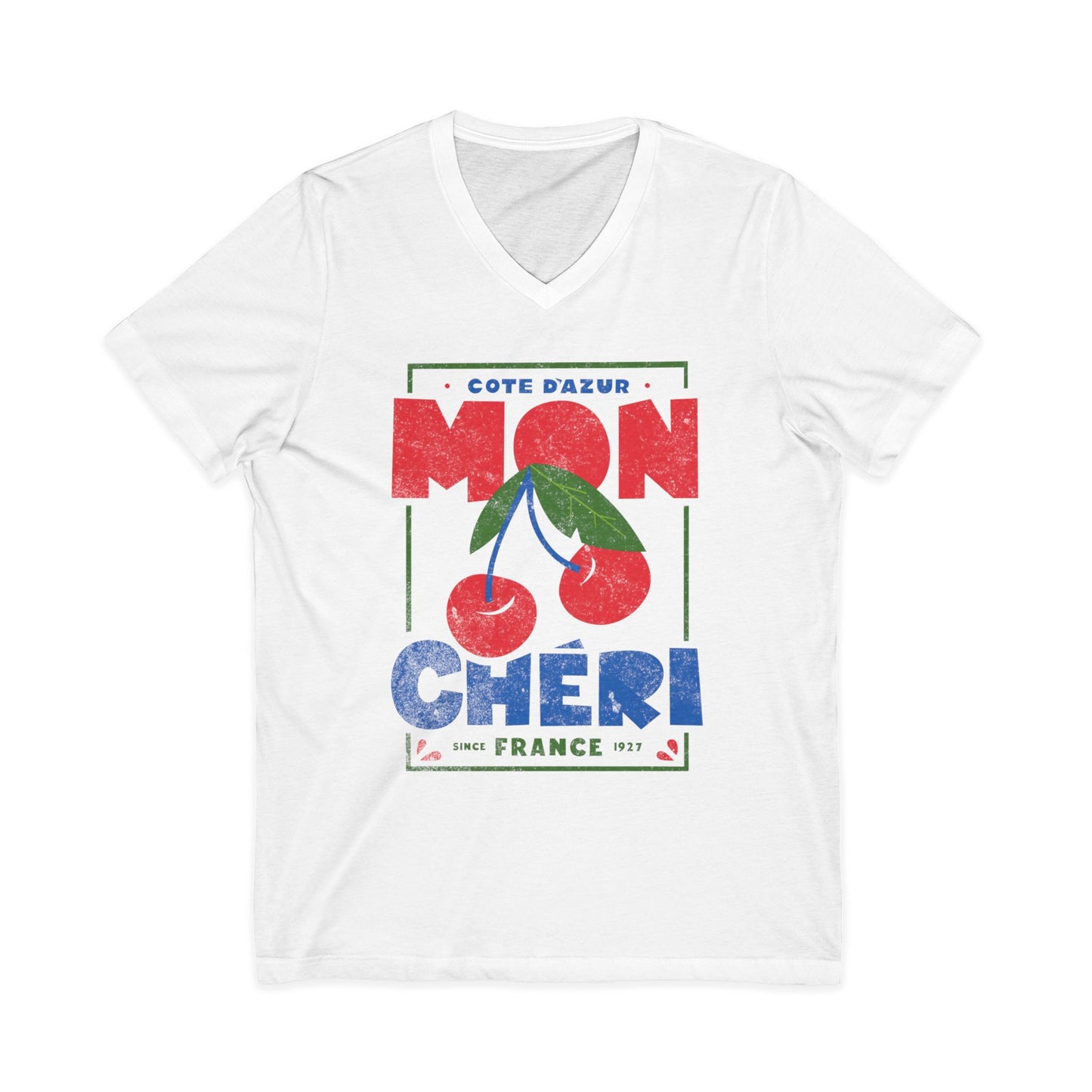 Mon Cheri - Short Sleeve V Neck