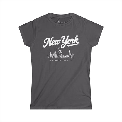 New York Skyline Doodle  - Women's Cut Fitted Tee