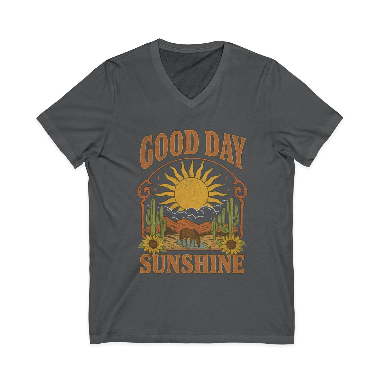 Good Day Sunshine - Short Sleeve V Neck