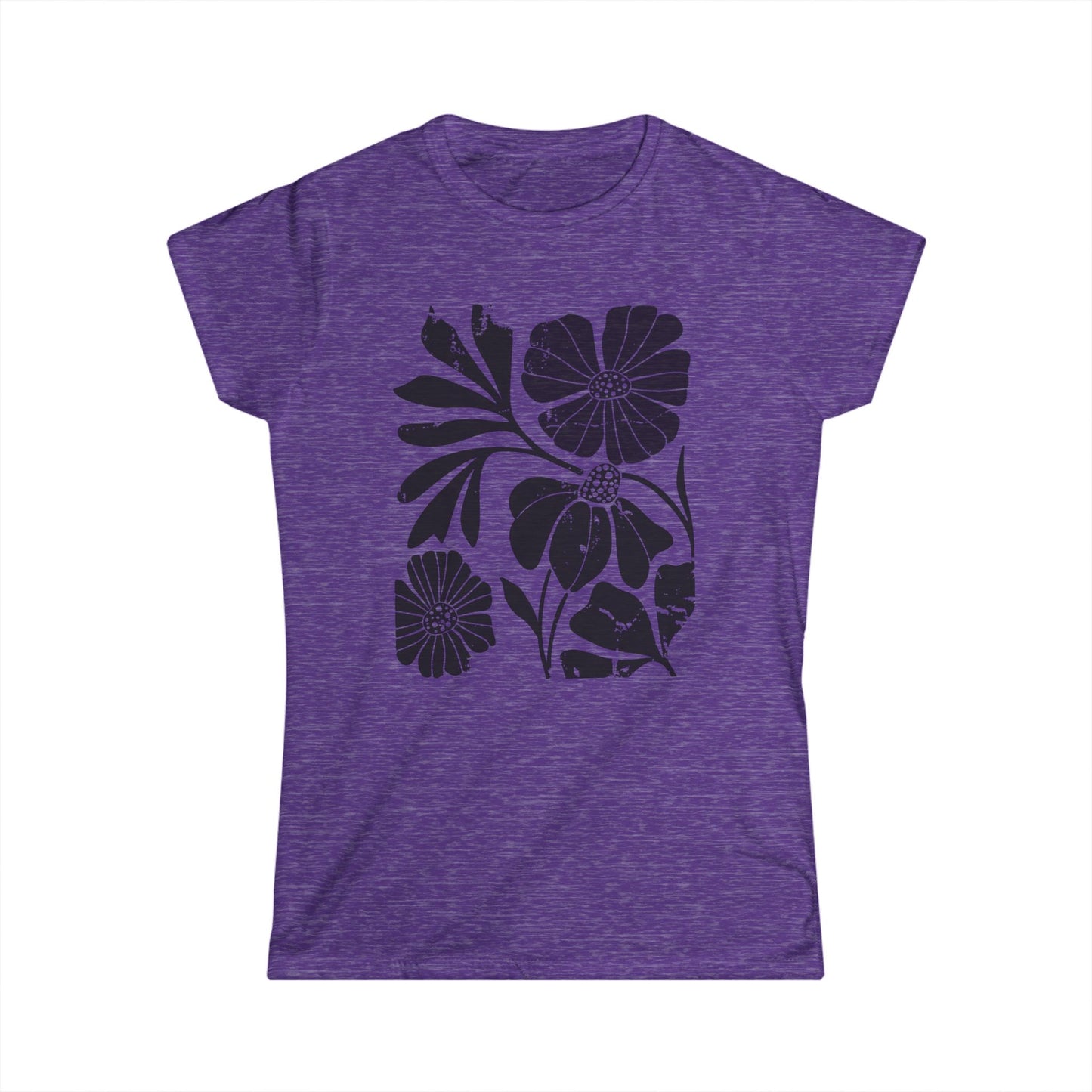 Artistic Boho Floral - Women's Cut Fitted Tee