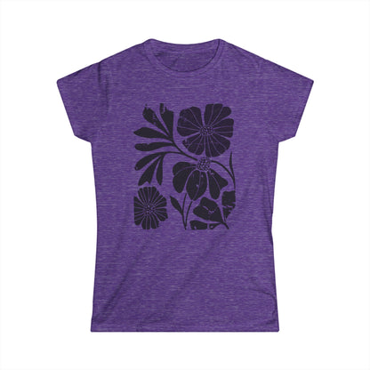 Artistic Boho Floral - Women's Cut Fitted Tee