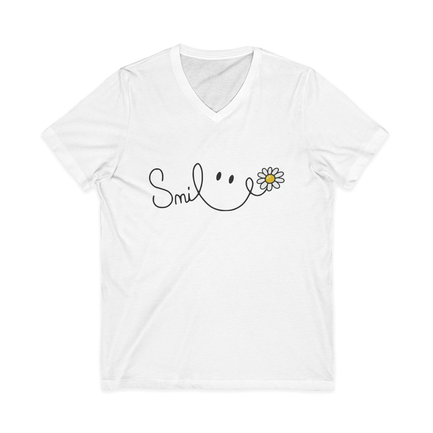 Smile - Short Sleeve V Neck