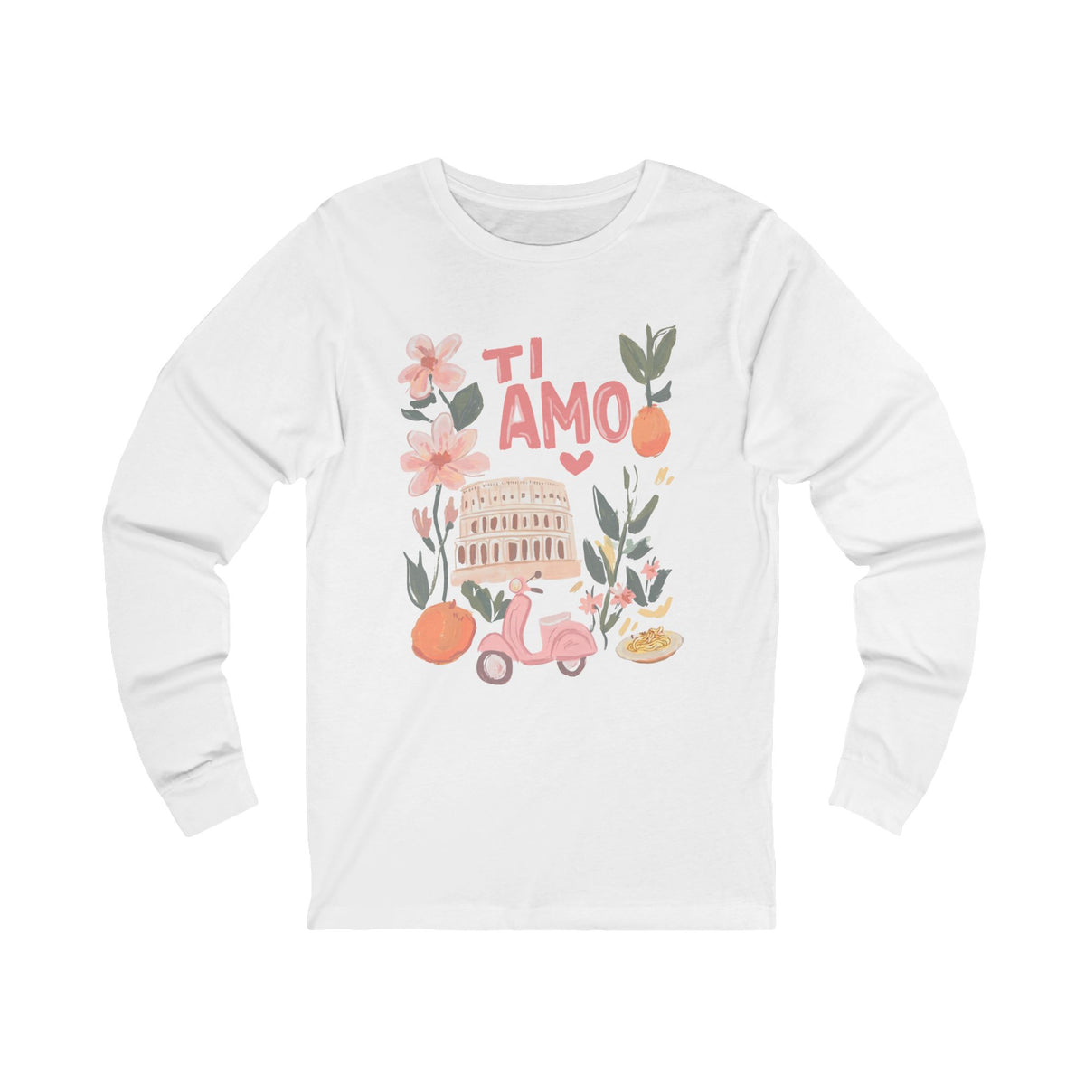 Ti Amo - Bella Canvas Super Soft Long Sleeve T Shirt