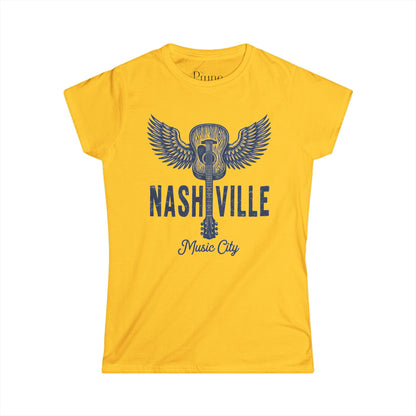 Nashville Music City  - Women's Cut Fitted Tee