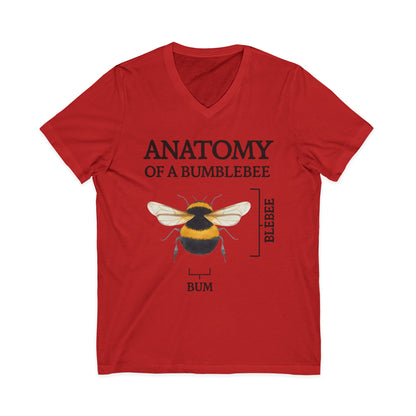 Anatomy Of Bumblebee - Short Sleeve V Neck