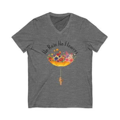No Rain No Flowers - Short Sleeve V Neck