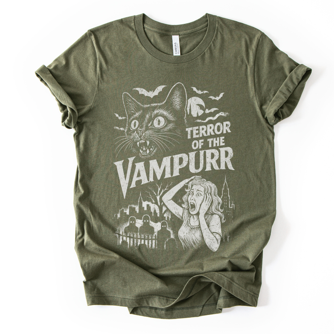 Terror Of The Vampurr - Bella Canvas Super Soft Fitted T Shirt