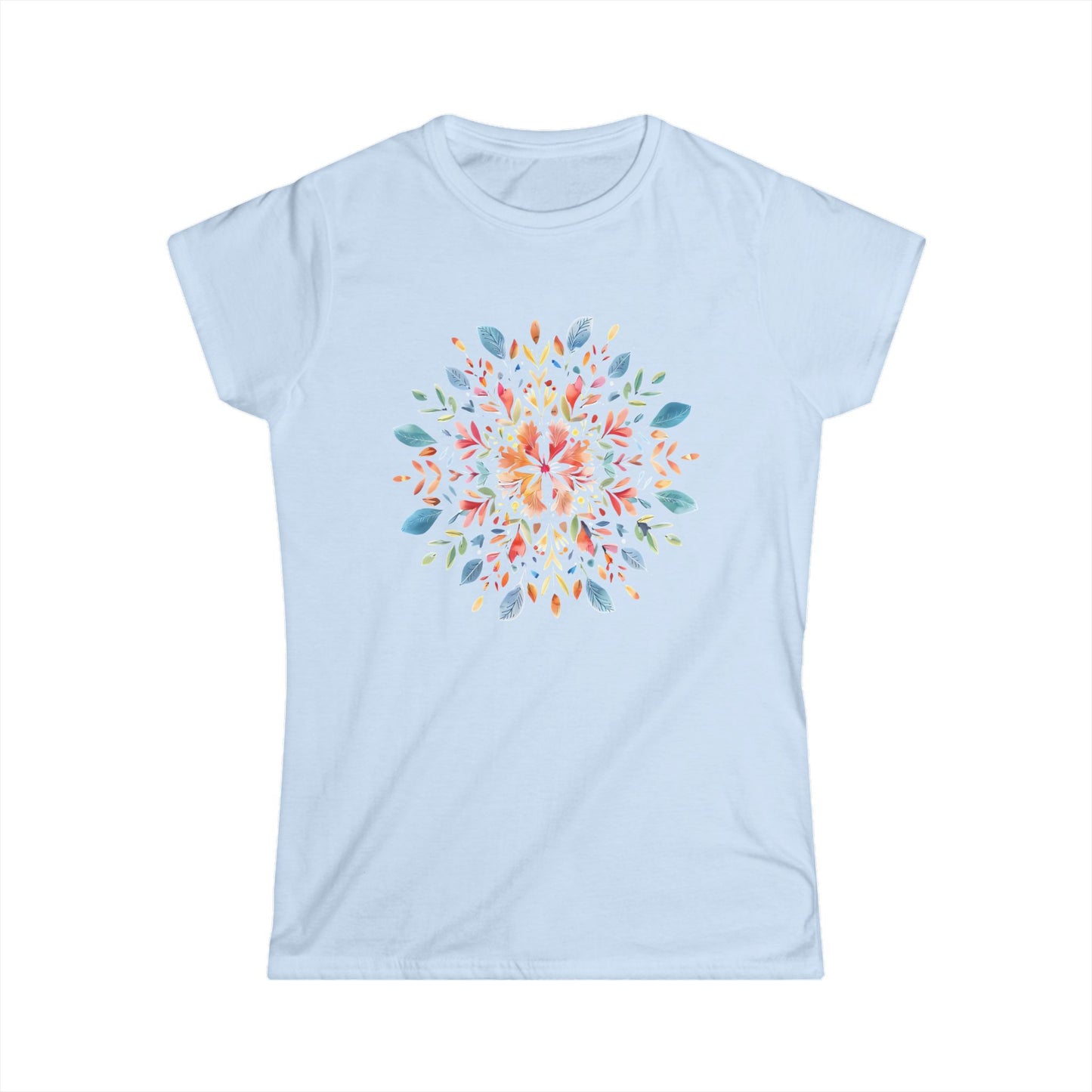 Plant Mandala - Women's Cut Fitted Tee