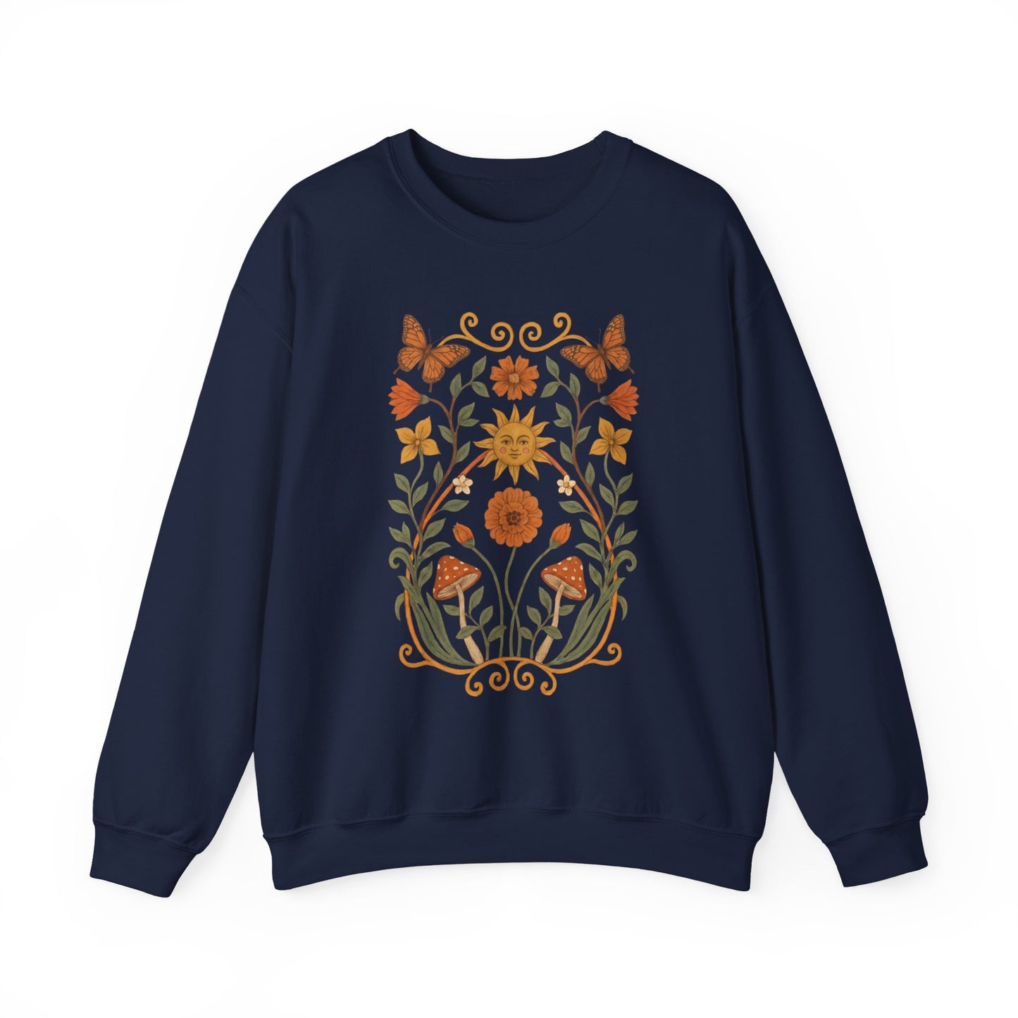 Golden Butterfly - Gildan Crewneck Sweatshirt