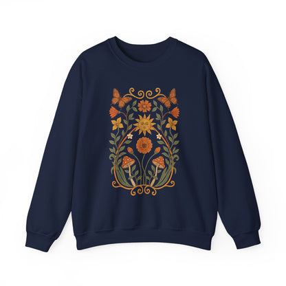 Golden Butterfly - Gildan Crewneck Sweatshirt