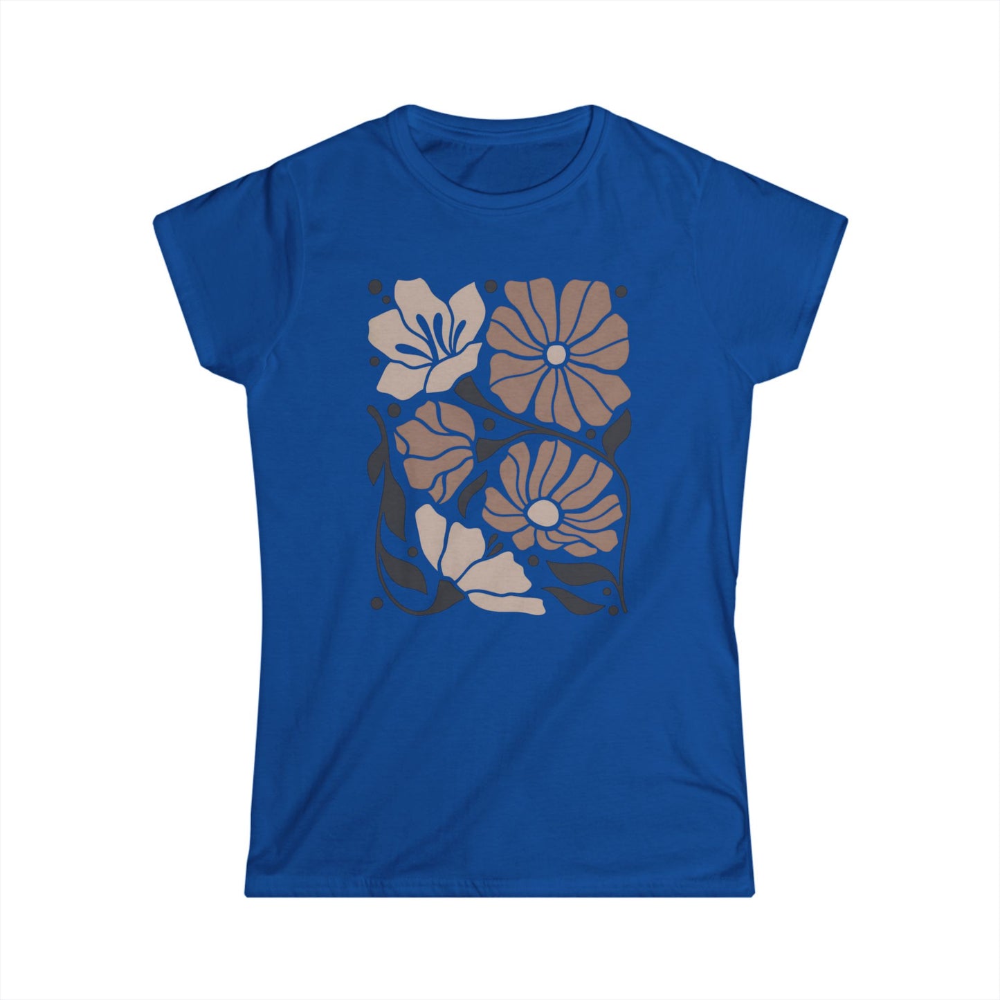 Abstract Floral - Women's Softstyle Tee