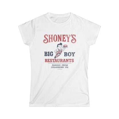 Shoney's Big Boy Restaurant - Women's Cut Fitted Tee