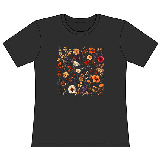 Autumn Boho Floral Print - Super Soft Women's Cut