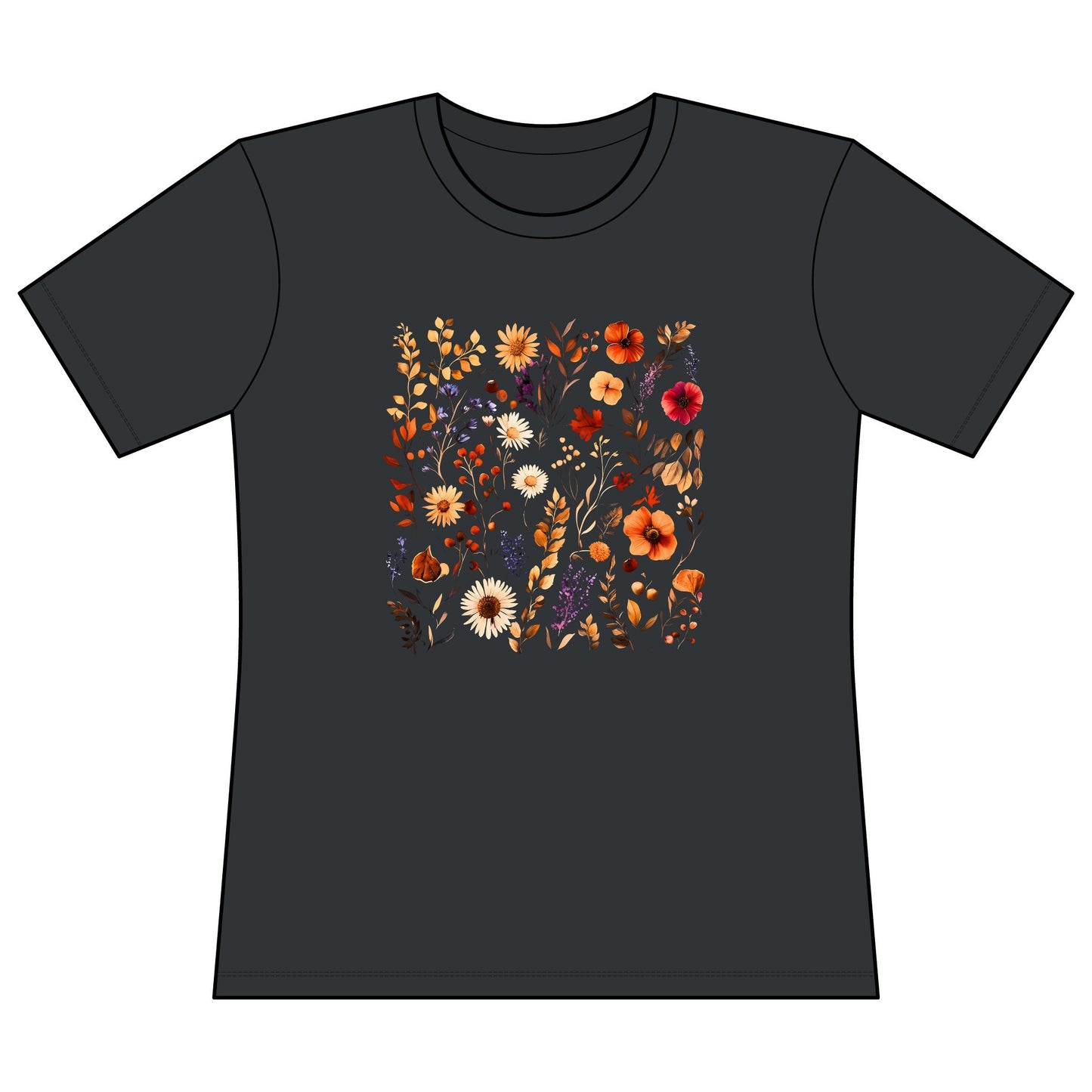 Autumn Boho Floral Print - Super Soft Women's Cut
