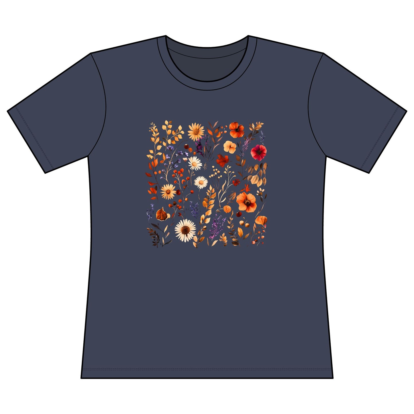 Autumn Boho Floral Print - Super Soft Women's Cut