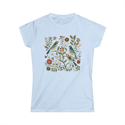 Folk Aviary - Women's Softstyle Tee