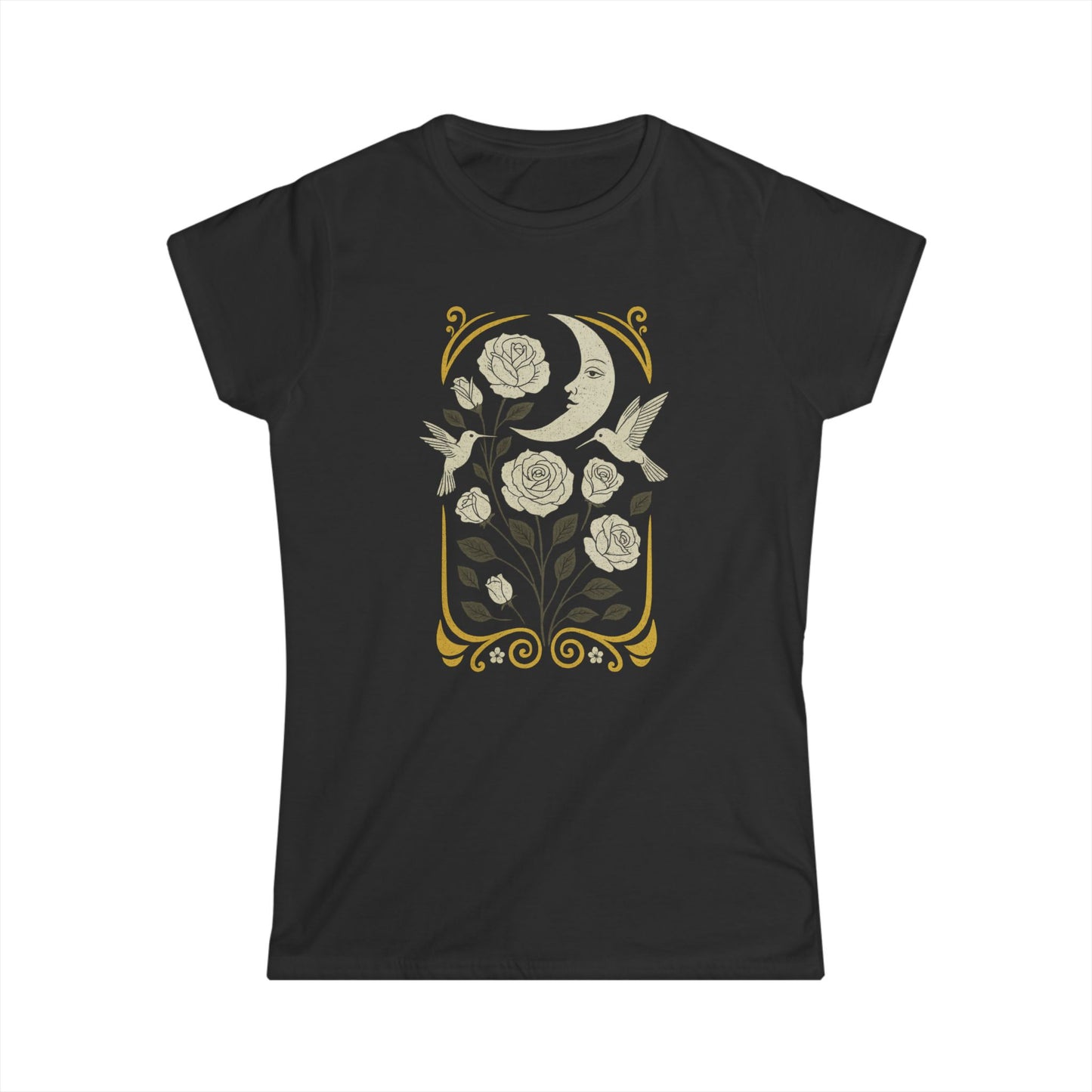 Moonlight Floral - Women's Softstyle Tee