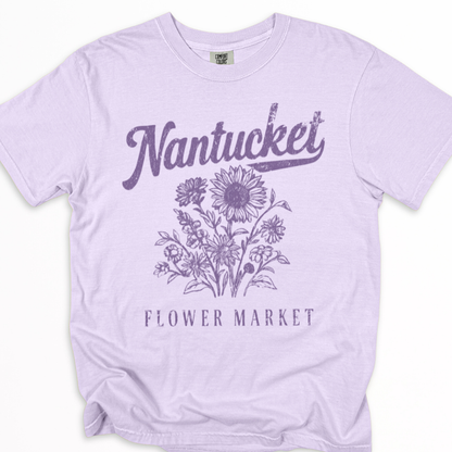 Nantucket Flower Market - Comfort Colors Relaxed Fit Premium T Shirt