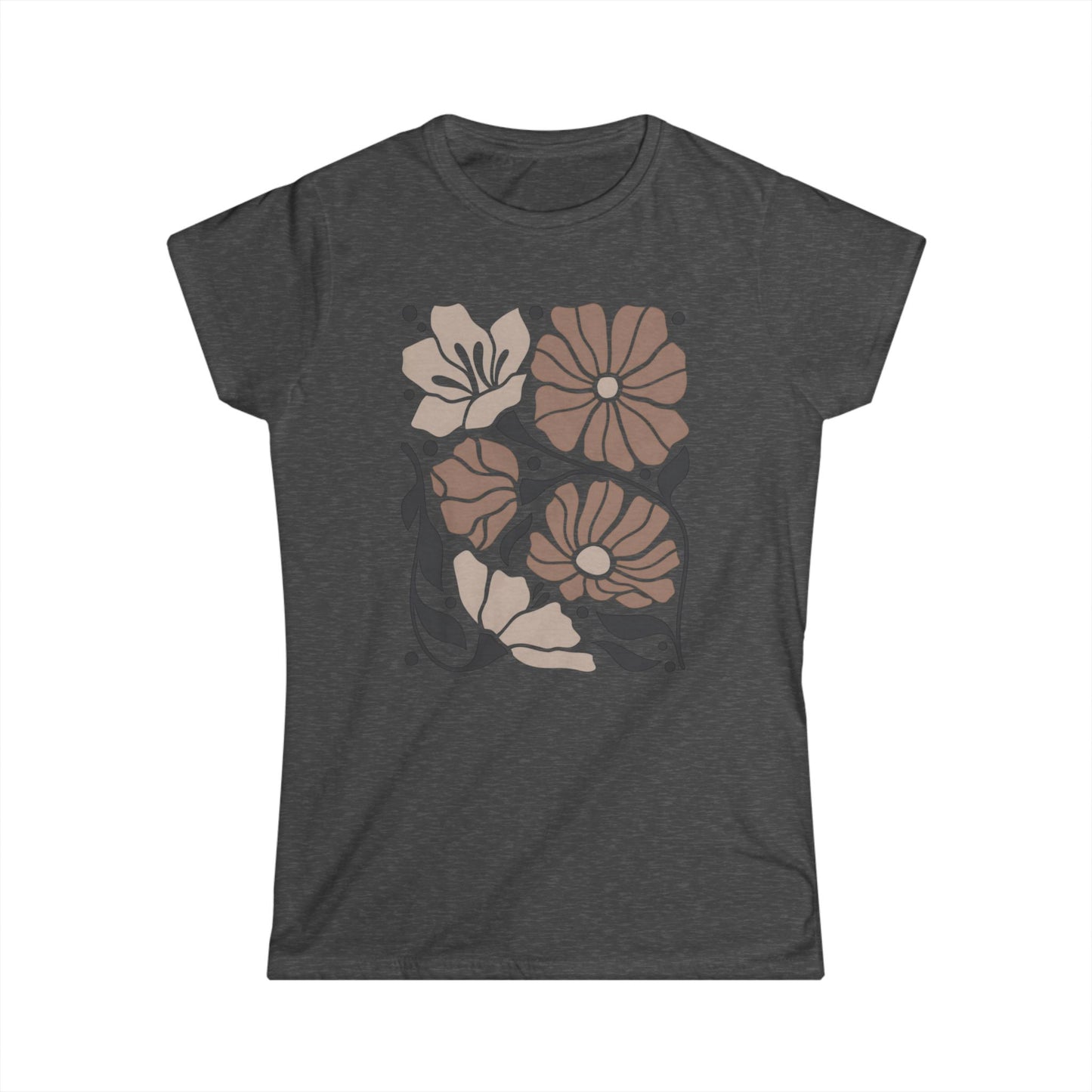Abstract Floral - Women's Softstyle Tee