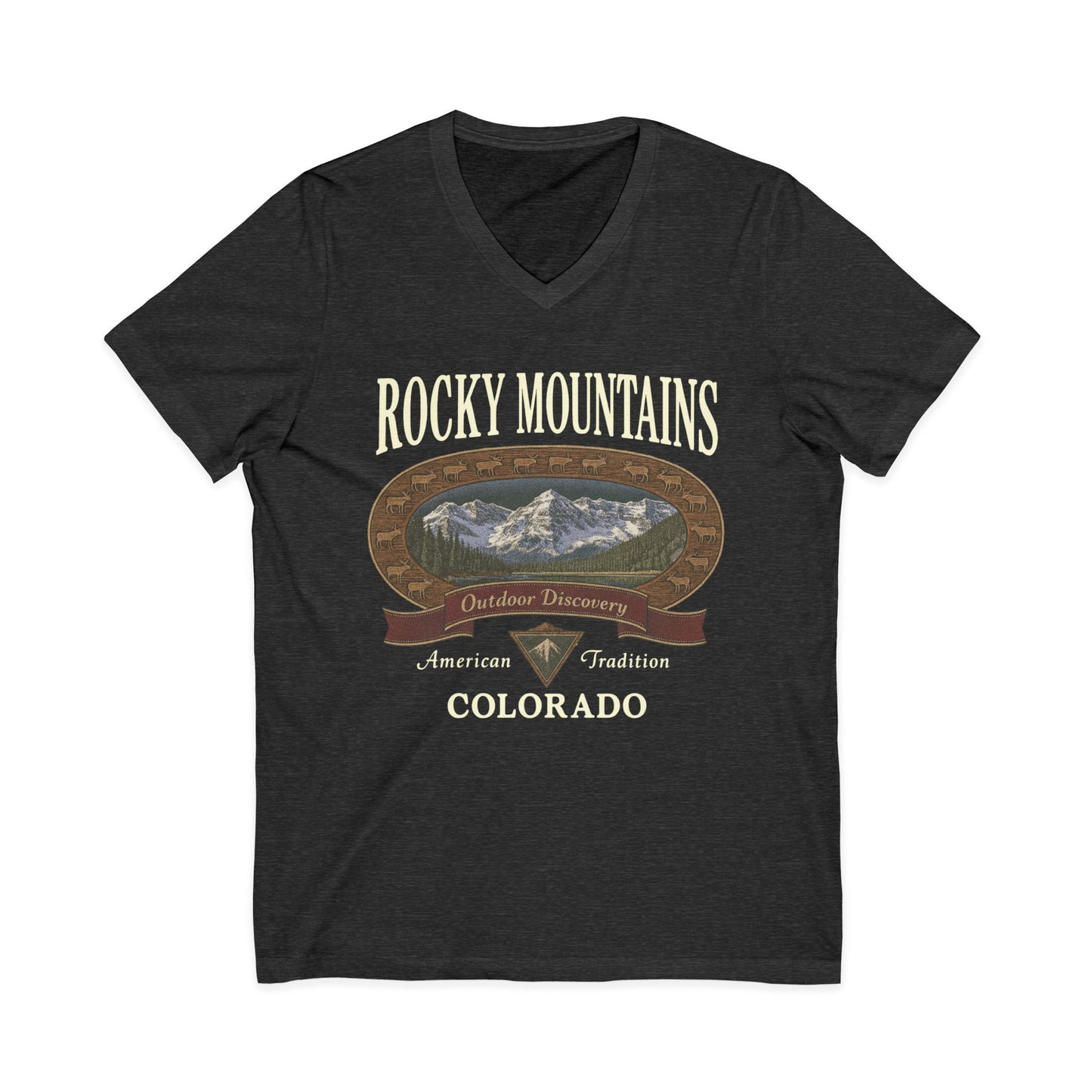 Rocky Mountains - Short Sleeve V Neck