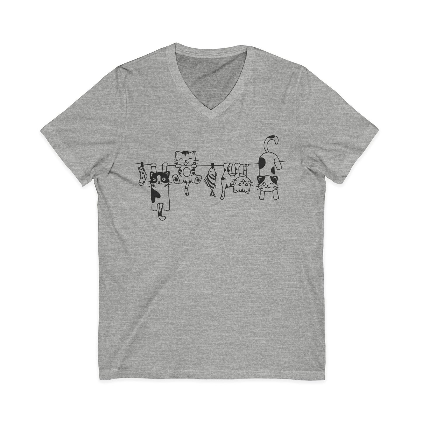 Cats - Short Sleeve V Neck