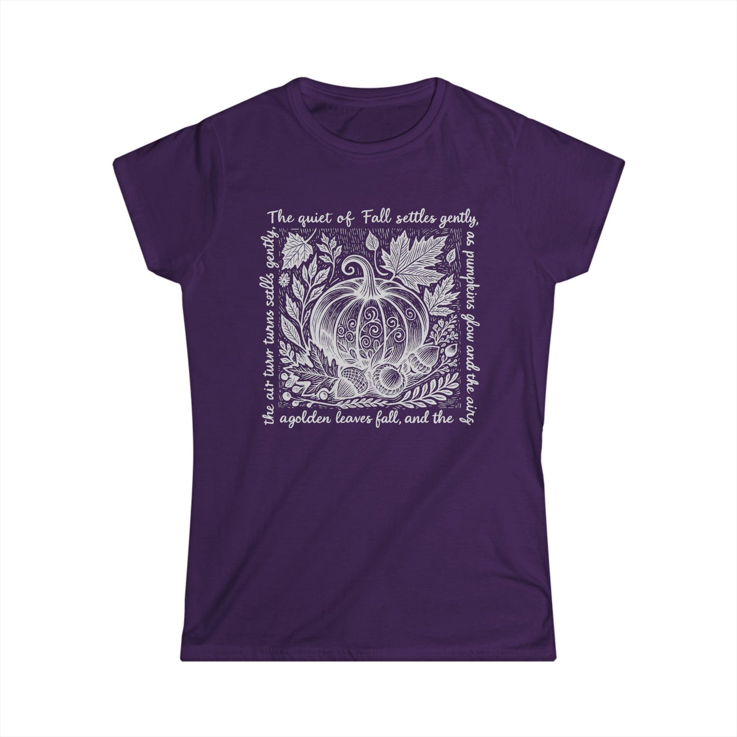 The Quiet Of Fall - Women's Cut Fitted Tee